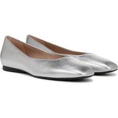 Silver - Slip-On Ballerinas Naturalizer Chelsea Ballet Flat Shoes Slip-On Fit - Silver Leather
