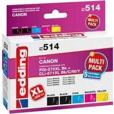 Edding Ink Compatible Set - Black/Cyan/Magenta/Yellow