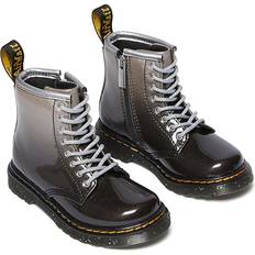 Silver Boots Children's Shoes Dr. Martens Glitter Girls Toddler Boots - Black/Silver