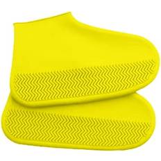 Shoe Care & Accessories SDJMA Realhomelove, Waterproof Shoe Covers Non-Slip Silicone Rain Shoe Covers Elasticity Galoshes for Traveling Reusable Boot Snow Bowling Indoor Outdoor Overshoe for Men Women Kids (Yellow S)