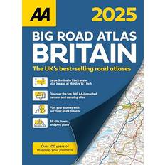 Spiral-bound Books AA Big Road Atlas Britain 2025 (Bog, Spiral bound, Engelsk) (Spiralryg)