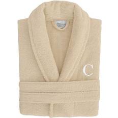 Beige - Men Sleepwear Linum Home Textiles Turkish Cotton Personalized Unisex Terry Bathrobe - Beige