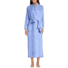 Donna Accappatoi Lands' End Petite Cozy Plush Long Wrap Robe - Light Cornflower