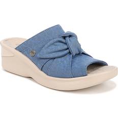 Damen - Stoff Sandaletten Bzees Smile Wedge Sandal - Blue