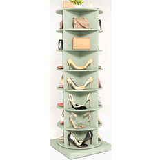 Green Shoe Racks Hokku Designs 360 Rotating Cabinet 28 Shoe Rack