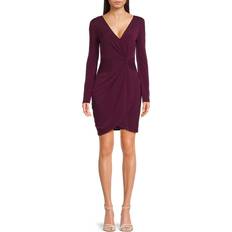 Guess Dresses Guess Women's Twisted Tulip Hem Dress - Plum