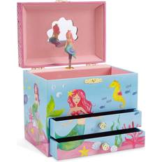 Jewelkeeper Mermaid Musical Jewelry Box, Underwater Design with Two Pullout Drawers, Over The Waves Tune