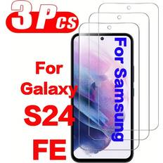 Screen Protectors Temu Tempered Glass Screen Protector S24 FE 3pcs