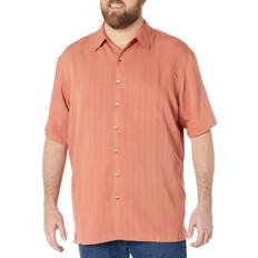 Rayon Shirts Van Heusen Big Air Short Sleeve Button Down Shirt - Red