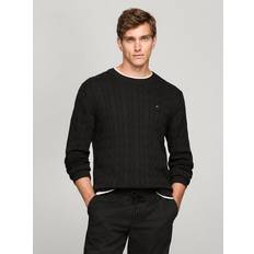 Tommy Hilfiger Black Sweaters Tommy Hilfiger Cable Knit Crewneck Sweater - Black