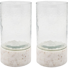 Stone Candlesticks, Candles & Home Fragrances Ivy Bronx Set of 2 7.9 H x 3.9 W x 3.9 D Candle Holder