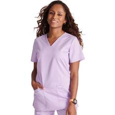 Cherokee V-Neck Scrubs for Women - Purple Freesia