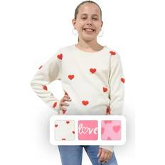 Knitted Sweaters Children's Clothing Valentines Sweater - Cream