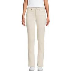 Natural Jeans Lands' End Women's Denim Mid-Rise Boyfriend Jeans - Natural