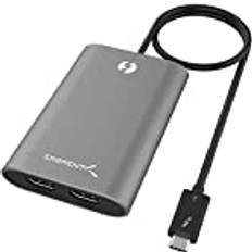 Sabrent Thunderbolt 3 Dubbel HDMI 2.0 Adapter TH-W3H2