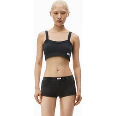 Cuir Chemisiers Alexander Wang Stone Faux Leather Strappy Cami Top - White