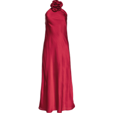 Belle Halter Dress - Glamour Red