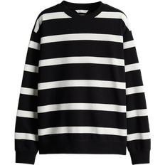 H&M XXL Gensere H&M Sweatshirt - Black/White Striped