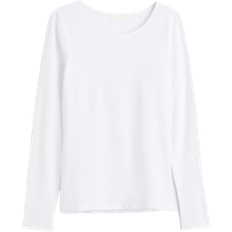 XXXS Oberteile H&M Long Sleeve Jersey Top - White