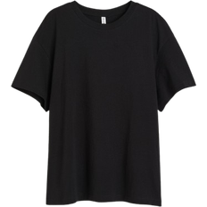 H&M Oberteile H&M Oversized T-shirt - Black