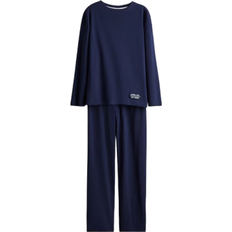 Schlafanzüge H&M Cottan Jersey Pyjamas - Dark Blue