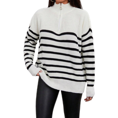 Shein Striped Drop Shoulder Sweater