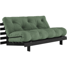 Karup Design Roots 160 Black Wood Olive Green/Black Lacquered Sofa 160cm