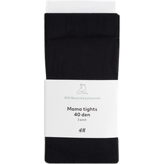 40 Degrees Maternity & Nursing Wear H&M Mama Tights 40 Denier 2-pack Black (0910568001)