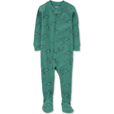 Dinosaurs Pajamases Children's Clothing Carter's Dinosaur Print Thermal Footed Pajamas - Green/Dino