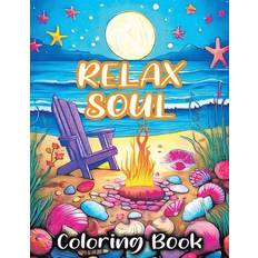 Relax Soul: Coloring Book Featuring Mindful Bold Peace for Stress Relieving and Relaxing Tone Temptress 9788396864604 (Hæftet)