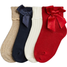 Undertøy H&M Socks 4-pack - Red/Dark Blue