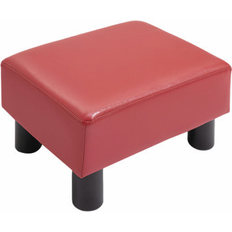 Red Foot Stools George Oliver Ottoman Rest 9.50 x 15.80 x 11.50 in Foot Stool