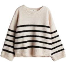 H&M Jumper - Light Beige/Striped