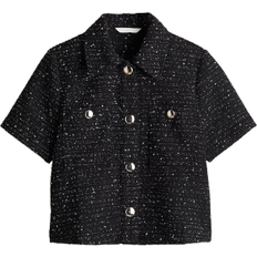 XS Blouses H&M Boucle Shirt - Black