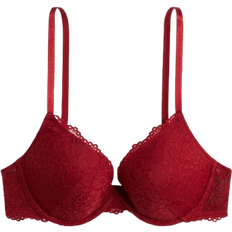 Rot Unterwäsche H&M Lace Push-Up Bra - Dark Red