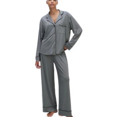 Viscose Underwear H&M Pyjama Shirt and Bottoms - Grey/Green