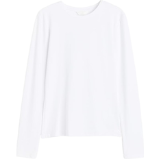 H&M Long Sleeved Microfibre Top - White