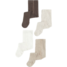 Unterwäsche H&M Baby Fine Knit Tights 4-pack - Dark Brown/Beige (1177350001)