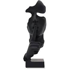 Aboxoo Thinker Statue Silence Is Gold Abstract Art Figurine