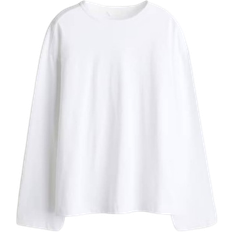 Jersey Gensere H&M Cotton Jersey Top - White