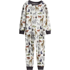 Boys Night Garments H&M Patterned Jersey Pyjamas - White/Multi-Coloured