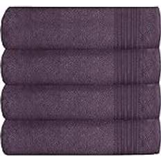 Purple Bath Towels Gaveno Cavailia Extra Absorberande Lyx 70 x 120 cm 4-pack Badlakan Lila