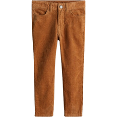 Druckknöpfe Hosen H&M Corduroy Slim Fit Trousers - Brown (1164511009)