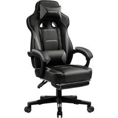 Gaming Chairs GTPLAYER F59 Racing Style Gaming Chair with Footrest Gray