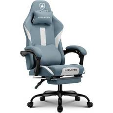 GTPLAYER GT905 Adjustable Gaming Chair with Breathable Fabric Blue