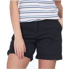 Barbour Women Pants & Shorts Barbour Womens Navy Stretch Zippered Pocketed Mid Rise Shorts - Navy