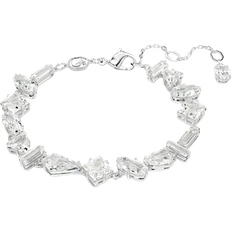 Zirconia Pulseras Swarovski Bracelet Mesmera, Tailles variées, Blanc, Métal rhodié