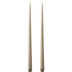 Ester & Erik Taper 18 Nougat Note LED Candle 43cm 2pcs