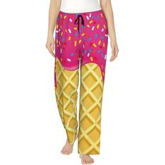 Pants Noikeo Red Ice Cream Pajama Pants - Flowy