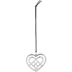 Rosendahl Weaved Heart Silver Plated Julgranspynt 6.5cm